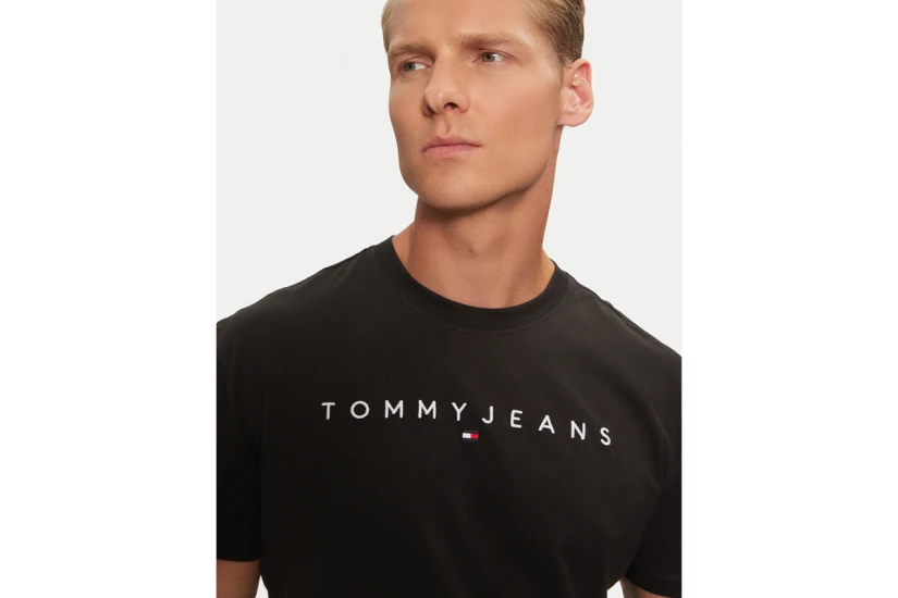 Tommy Jeans Ανδρικό Κοντομάνικο T-Shirt Μαύρο
