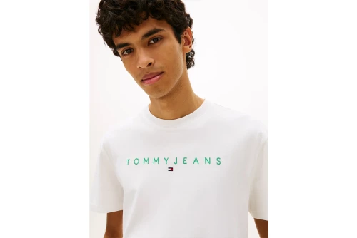 Tommy Jeans Linear Logo Embroidery Jersey T-Shirt Ανδρικό (DM0DM20744 L5Y)