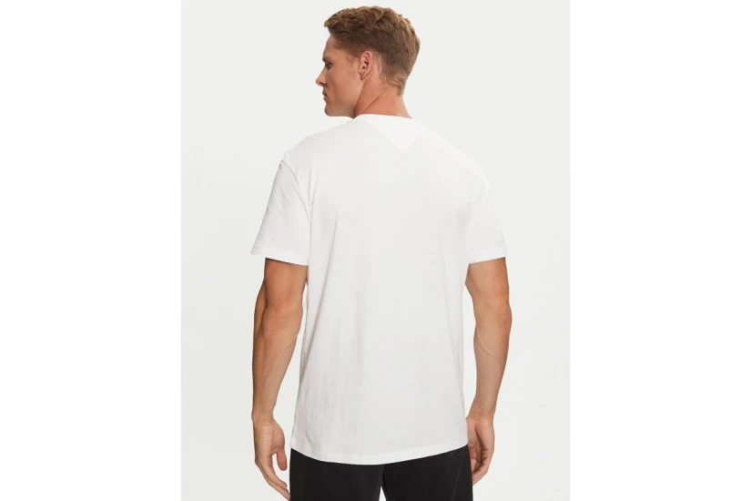 Tommy Jeans Ανδρικό Κοντομάνικο T-Shirt Λευκό
