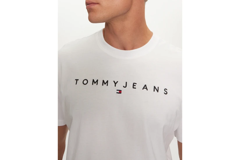 Tommy Jeans Ανδρικό Κοντομάνικο T-Shirt Λευκό