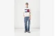 Tommy Jeans Melange Flag Crew Ανδρική Μακρυμάνικη Μπλούζα Εκρού