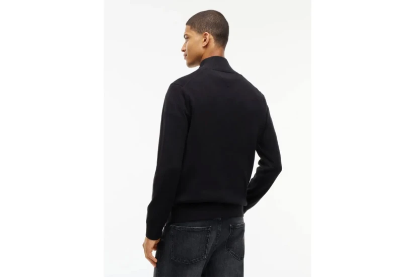 Tommy Jeans Flag Lightweight Slim Πουλόβερ Με Φερμουάρ Ανδρικό (DM0DM21654 BDS)