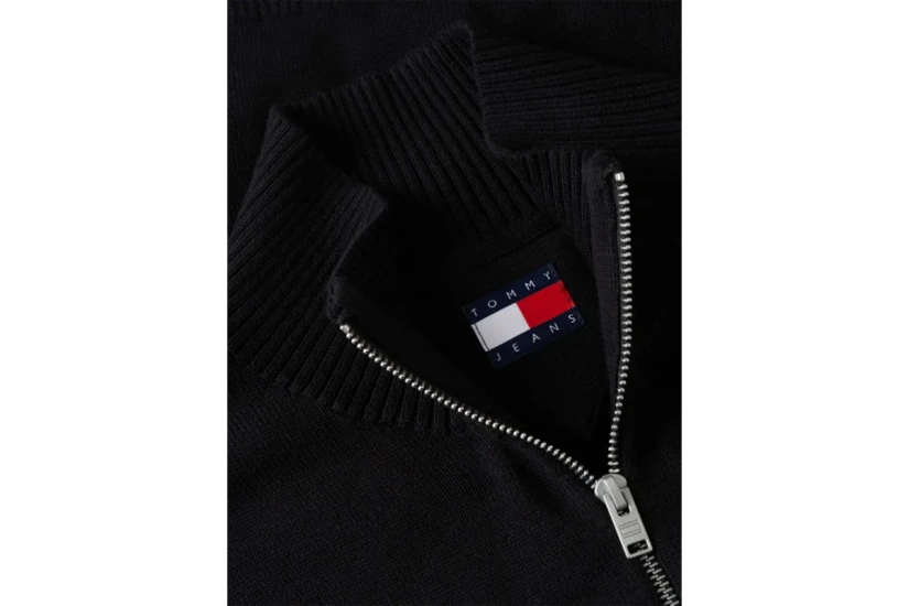 Tommy Jeans Flag Lightweight Slim Πουλόβερ Με Φερμουάρ Ανδρικό (DM0DM21654 BDS)