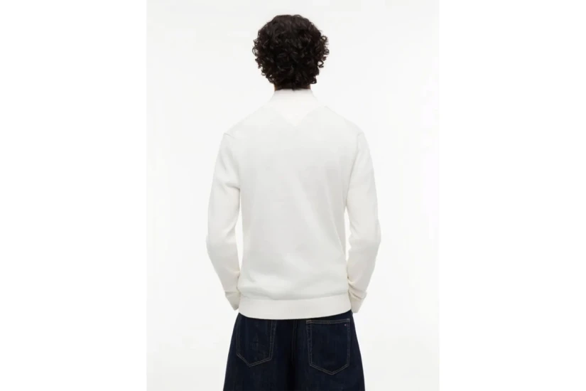 Tommy Jeans Flag Lightweight Slim Πουλόβερ Με Φερμουάρ Ανδρικό (DM0DM21654 YBH)