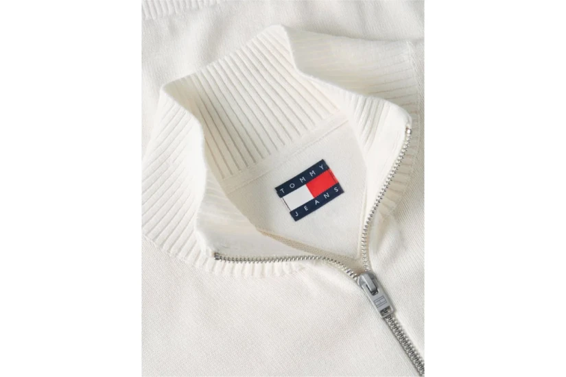 Tommy Jeans Flag Lightweight Slim Πουλόβερ Με Φερμουάρ Ανδρικό (DM0DM21654 YBH)