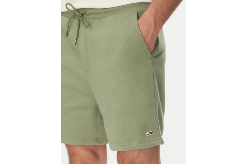 Tommy Jeans Flag Beach Ανδρική Αθλητική Βερμούδα Λαδί