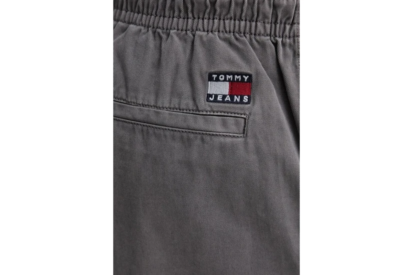 Tommy Jeans Twill Loose Beach Ανδρική Casual Βερμούδα Γκρι