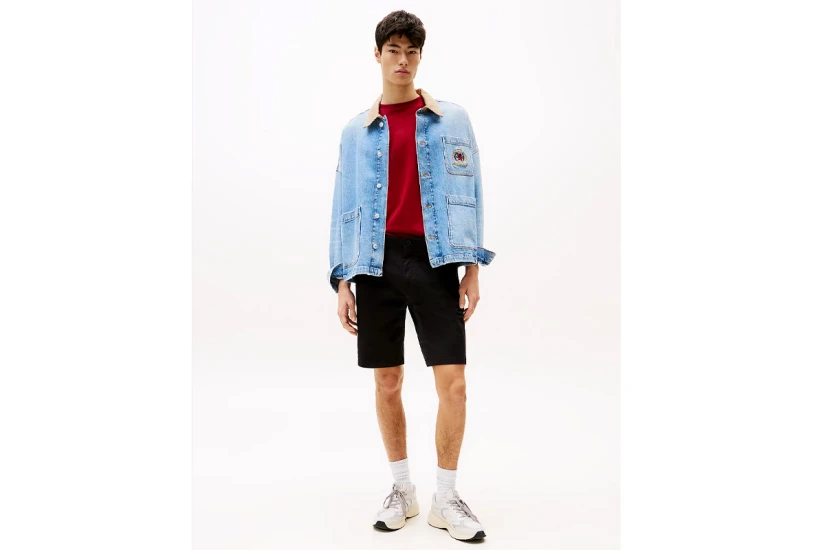 Tommy Jeans Scanton Ανδρική Βερμούδα Chino Μαύρη