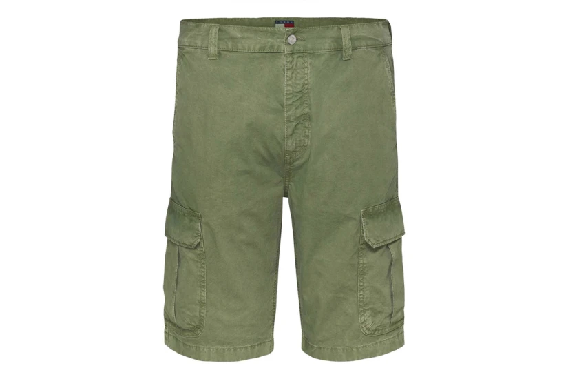 Tommy Jeans Otis Twill Ανδρική Βερμούδα Cargo Λαδί