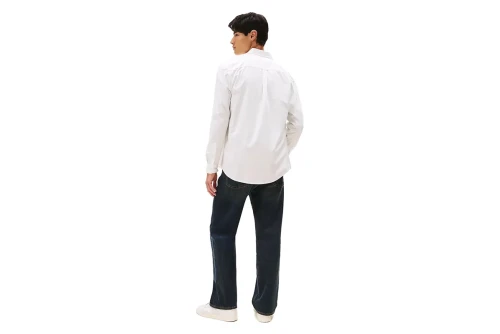 Tommy Jeans Flag Embroidery Poplin Πουκάμισο Μακρυμάνικο Ανδρικό (DM0DM22026 YBL)