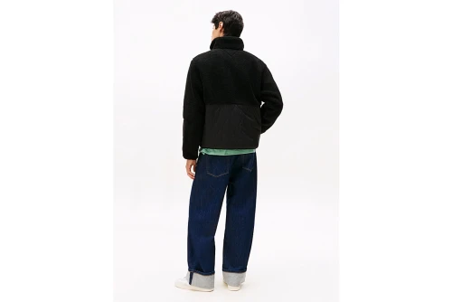 Tommy Jeans Quilted Teddy Relaxed Μπουφάν Fleece Ανδρικό (DM0DM22066 BDS)
