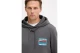 Tommy Jeans Back Graphic Terry Ανδρικό Φούτερ με Κουκούλα Γκρι Σκούρο