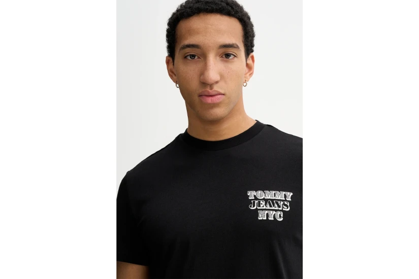 Tommy Jeans Entry Bills Ανδρικό Κοντομάνικο T-Shirt Μαύρο