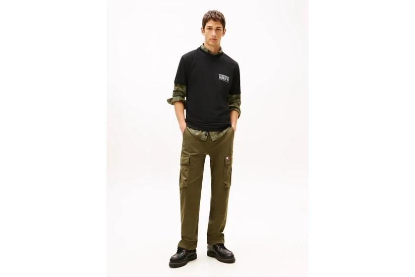 Tommy Jeans Bills Backprint Ανδρικό Κοντομάνικο T-Shirt Μαύρο