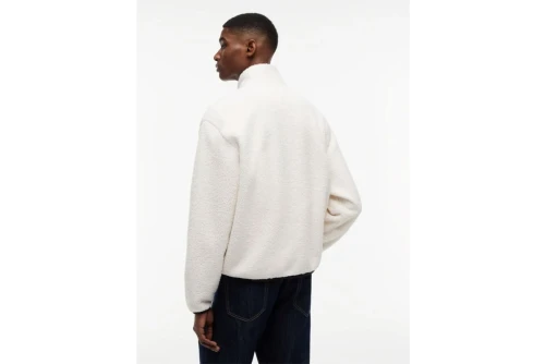Tommy Jeans Badge Teddy Relaxed Ζακέτα Sherpa Ανδρική (DM0DM22345 AEF)