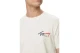 Tommy Jeans Signature Logo Slim Jersey Ανδρικό Κοντομάνικο T-Shirt Εκρού