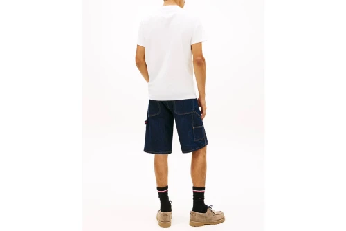 Tommy Jeans Signature Logo Slim Jersey T-Shirt Ανδρικό (DM0DM22538 YBL)