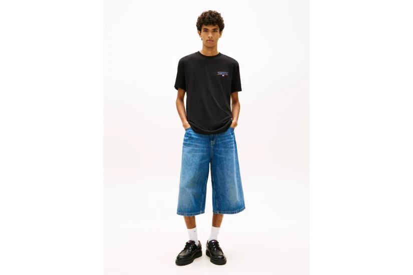 Tommy Jeans Regular Fit Poster Ανδρικό Κοντομάνικο T-Shirt Μαύρο, Διάφορα Χρώματα
