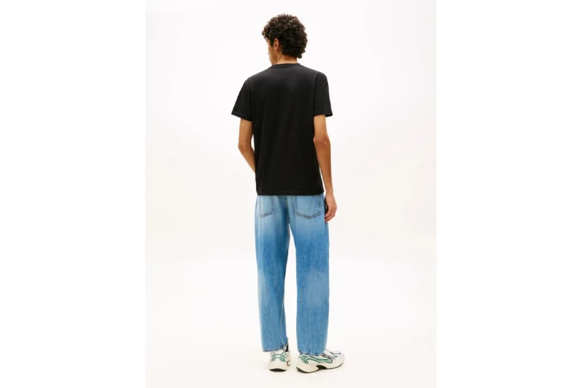 Tommy Jeans Graphic Jersey Ανδρικό Κοντομάνικο T-Shirt Μαύρο