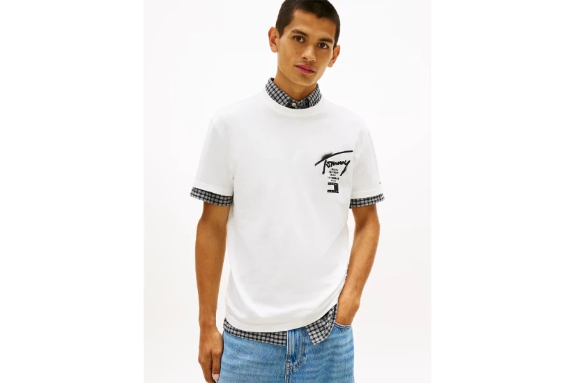 Tommy Jeans Regular Signature Back Logo Jersey Ανδρικό T-Shirt