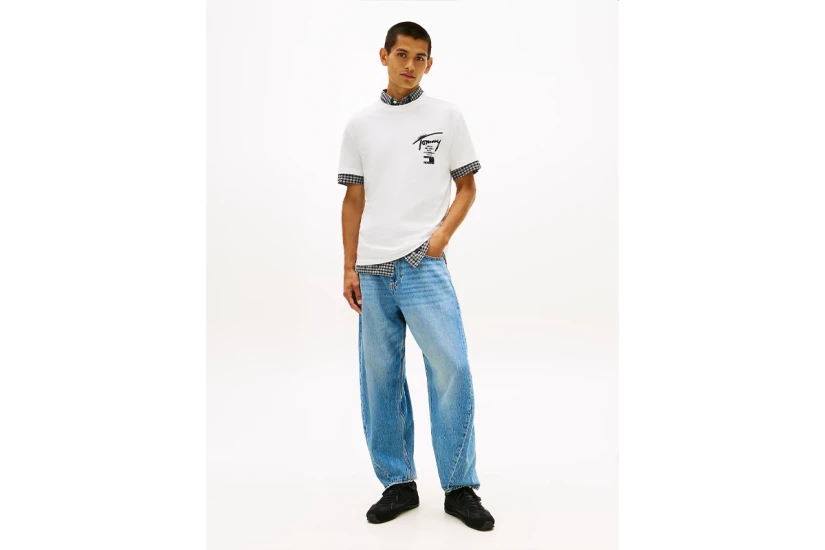 Tommy Jeans Regular Signature Back Logo Jersey Ανδρικό T-Shirt