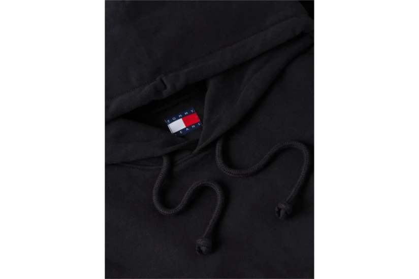 Tommy Jeans Entry Sign Ανδρικό Φούτερ με Κουκούλα Μαύρο