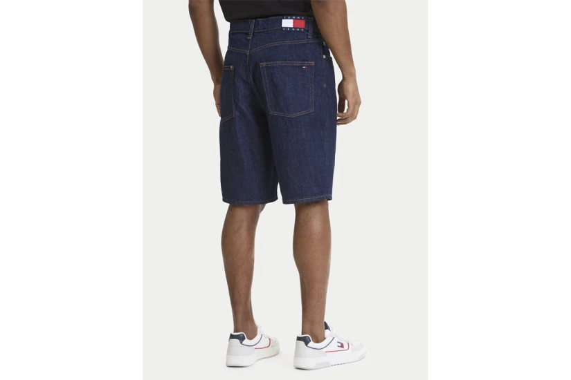 Tommy Jeans Jaimie Carpenter Relaxed Ανδρική Βερμούδα Τζιν Μπλε Σκούρο