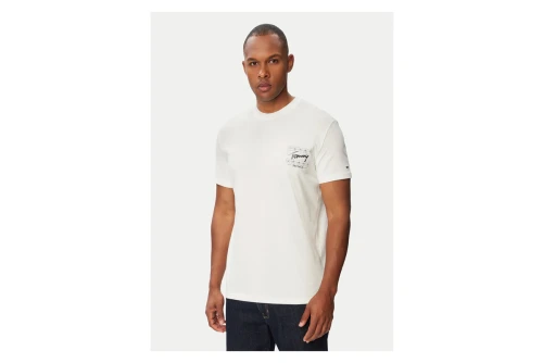 Tommy Jeans Signature Logo Peached Jersey T-Shirt Ανδρικό (DM0DM23177 YBL)