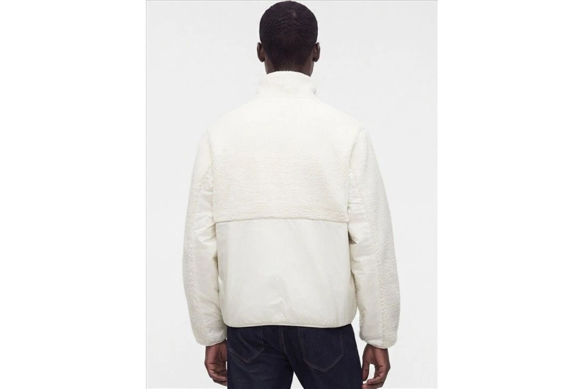 Tommy Jeans Teddy Contrast Texture Relaxed Μπουφάν Sherpa Ανδρικό (DM0DM23227 AEF)