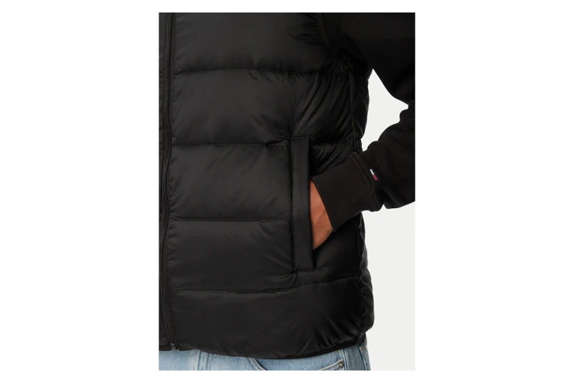 Tommy Jeans Light Down Packable Ανδρικό Αμάνικο Μπουφάν Μαύρο
