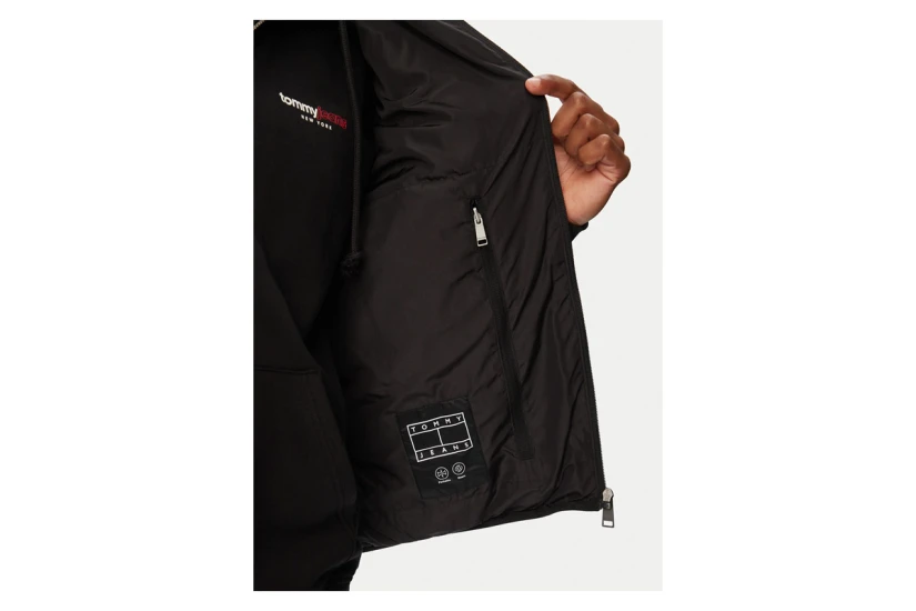 Tommy Jeans Light Down Packable Ανδρικό Αμάνικο Μπουφάν Μαύρο