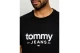 Tommy Jeans Slim Graphic Tee Ανδρικό Κοντομάνικο T-Shirt Μαύρο