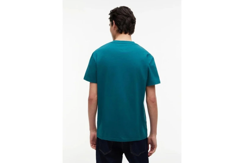 Tommy Jeans Ανδρικό Κοντομάνικο T-Shirt Πετρόλ 