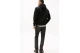 Tommy Jeans Badge Fleece Drawstring Ανδρικό Φούτερ με Κουκούλα Μαύρο