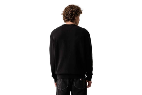 Tommy Jeans Badge Fleece Μπλούζα Με Λαιμόκοψη Ανδρική (DM0DM23607 BDS)