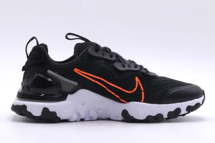 Nike React Vision Παιδικά Sneakers Μαύρα, Λευκά, Πορτοκαλί