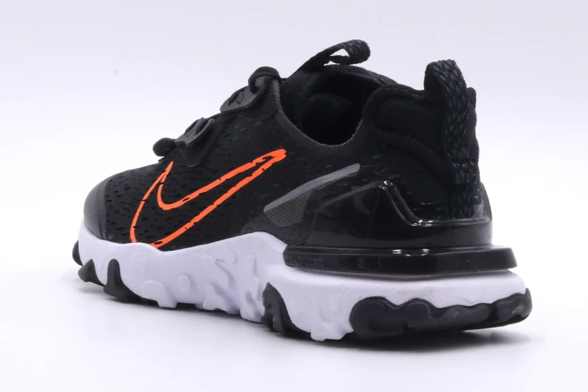Nike React Vision Παιδικά Sneakers Μαύρα, Λευκά, Πορτοκαλί