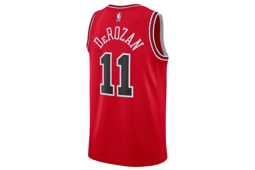 Nike Dri-FIT NBA DeMar DeRozan Chicago Bulls Icon Edition Ανδρική Μπασκετική Φανέλα Κόκκινη, Μαύρη, Λευκή