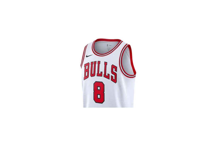 Nike Dri-FIT NBA Zach Lavine Chicago Bulls Association Edition Ανδρική Μπασκετική Φανέλα Λευκή, Κόκκινη