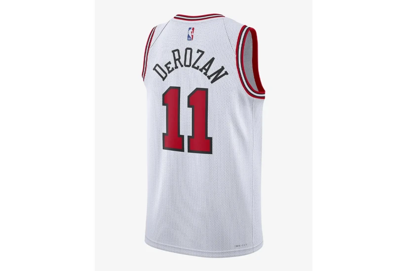 Nike Dri-FIT NBA DeMar DeRozan Chicago Bulls Association Edition Ανδρική Μπασκετική Φανέλα Λευκή, Κόκκινη