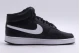 Nike Court Vision Mid Ανδρικά Sneakers Μαύρα, Λευκά