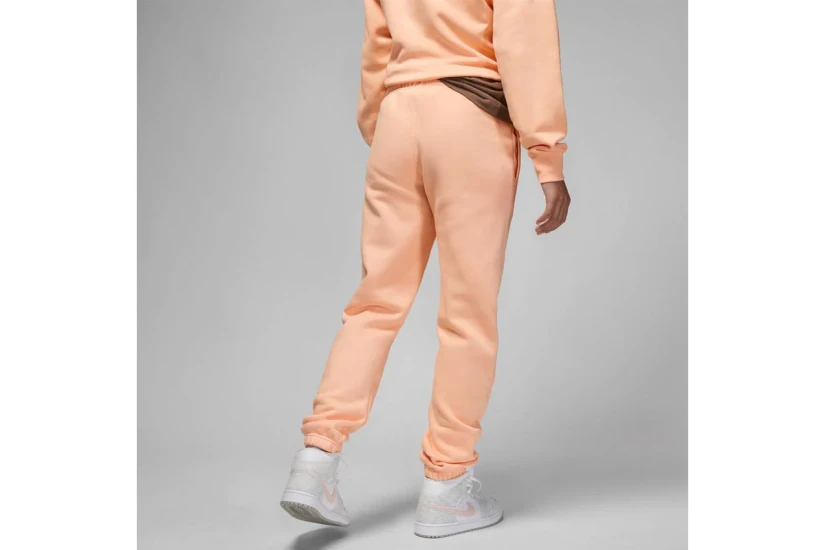Jordan Brooklyn Fleece Γυναικείο Παντελόνι Φόρμας Πορτοκαλί