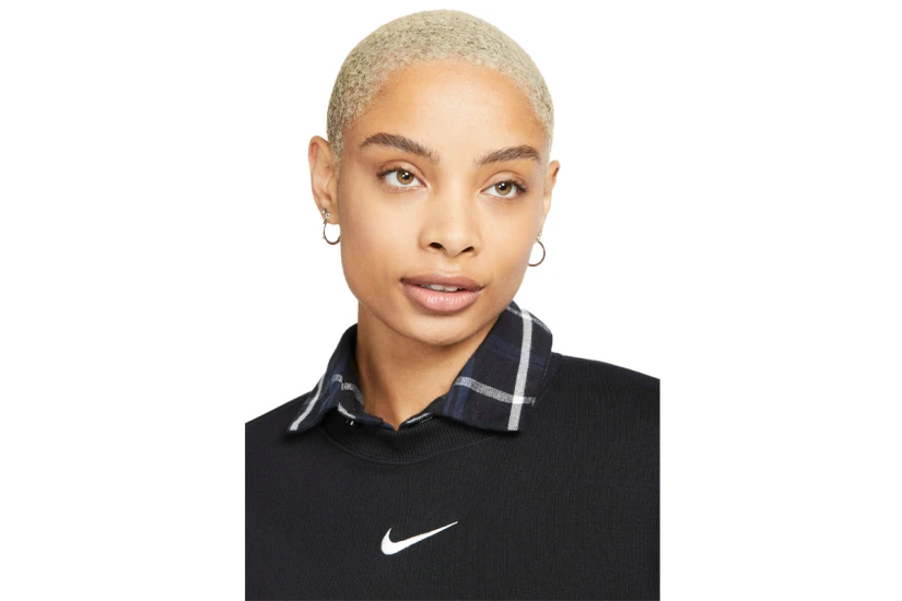 Nike Sportswear Phoenix Fleece Γυναικεία Μακρυμάνικη Μπλούζα Μαύρη