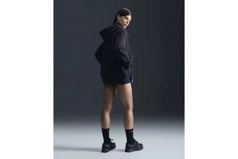 Nike Sportswear Phoenix Fleece Γυναικεία Ζακέτα με Κουκούλα Μαύρη