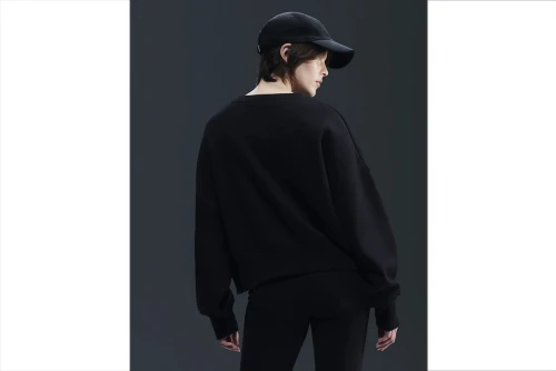 Nike Sportswear Phoenix Fleece Μπλούζα Με Λαιμόκοψη Γυναικεία (DQ5761 010)