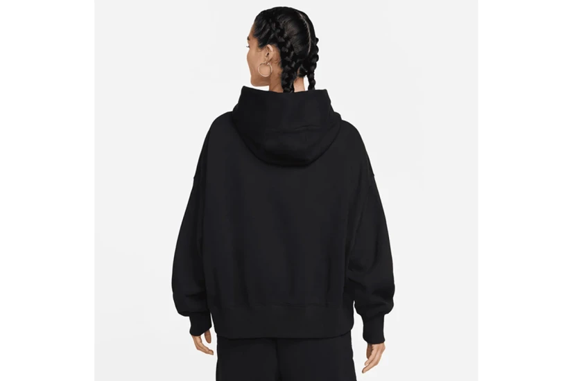 Nike Sportswear Phoenix Fleece Γυναικείο Φούτερ Με Κουκούλα Μαύρο