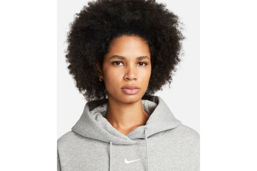Nike Sportswear Phoenix Fleece Γυναικείο Φούτερ με Κουκούλα Γκρι