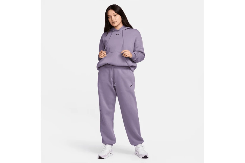 Nike Sportswear Phoenix Fleece Γυναικείο Φούτερ με Κουκούλα Μωβ