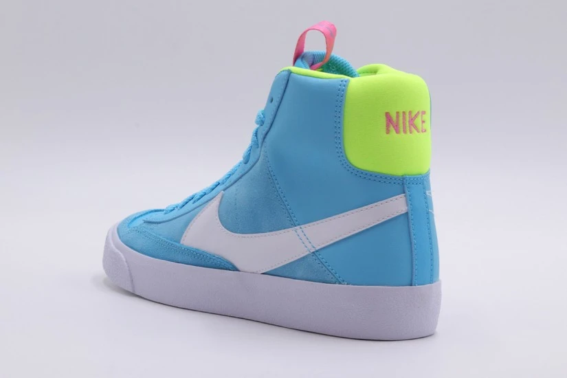 Nike Blazer Mid 77 Παιδικά Sneakers Γαλάζια, Λευκά, Κίτρινα