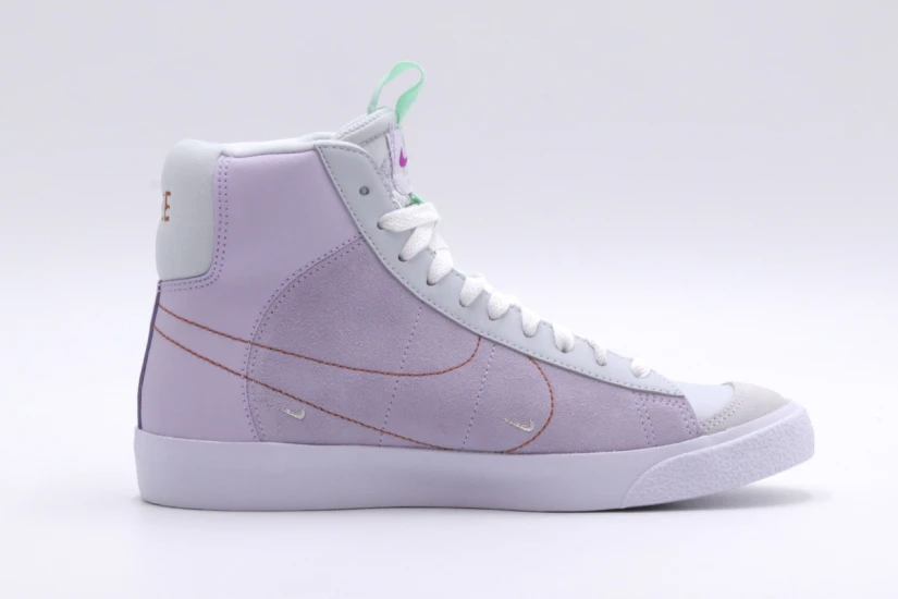 Nike Blazer Mid 77 Παιδικά Sneakers Μωβ, Γκρι, Μπρονζέ
